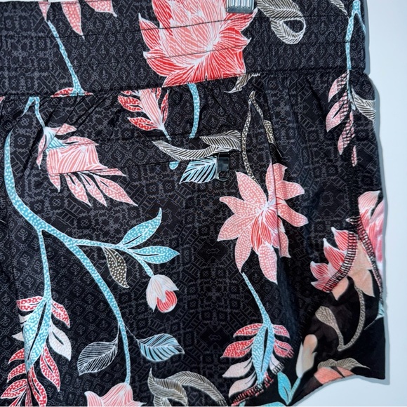 Seafolly Castaway Boardshort Size XL Black/Pink Floral Swim BoardShorts - Picture 5 of 9